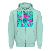 Seafoam mermaid tail seamless pattern Zipper Hoodie - HRA Design Shop