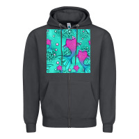 Smoke mermaid tail seamless pattern Zipper Hoodie - HRA Design Shop