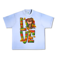 Grape Ice love juneteenth with fist Urban Heavy Tee - texasbilliewilder
