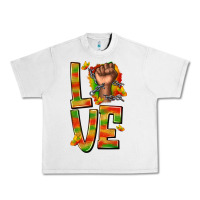 Lunar Rock love juneteenth with fist Urban Heavy Tee - texasbilliewilder