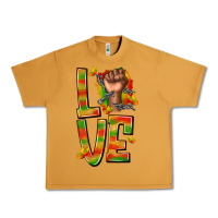 Peanut Butter love juneteenth with fist Urban Heavy Tee - texasbilliewilder