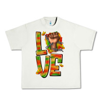 Pistachio love juneteenth with fist Urban Heavy Tee - texasbilliewilder