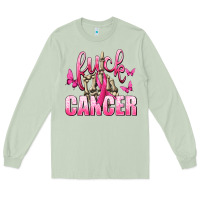 Fuck Cancer With Butterflies Long Sleeve Tee | Teevron