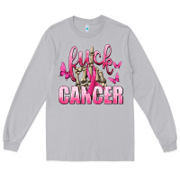 Moon Dust Fuck Cancer with Butterflies Long Sleeve Tee - texasbilliewilder