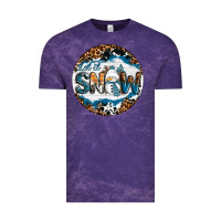 Cloud Purple Let It Snow Vintage Tee - RanaPortraitStore
