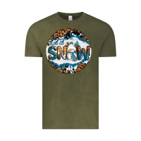 Vintage Olive Let It Snow Vintage Tee - RanaPortraitStore