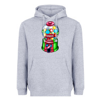 Heather Grey candy machine Heavyweight Hoodie - AdoDesignShop