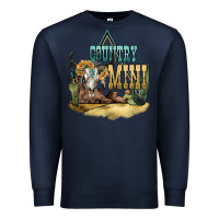 Navy country mini Premium Sweatshirt - NancyCooperArtShop