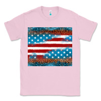 Bubblegum Pink Leopard glitter American flag tumbler Classic Tee - Neo Western