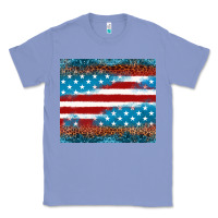 Colony Blue Leopard glitter American flag tumbler Classic Tee - Neo Western