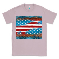 Lilac Leopard glitter American flag tumbler Classic Tee - Neo Western