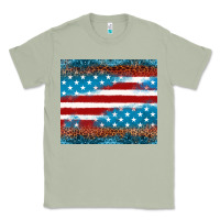 Matcha Leopard glitter American flag tumbler Classic Tee - Neo Western