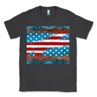Smoke Leopard glitter American flag tumbler Classic Tee - Neo Western