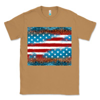 Toasted Coconut Leopard glitter American flag tumbler Classic Tee - Neo Western
