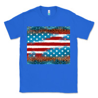 True Royal Leopard glitter American flag tumbler Classic Tee - Neo Western