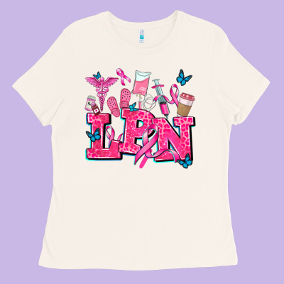 Lpn Cancer  Nurse With Ladies Tee Designed By Adodesignshop