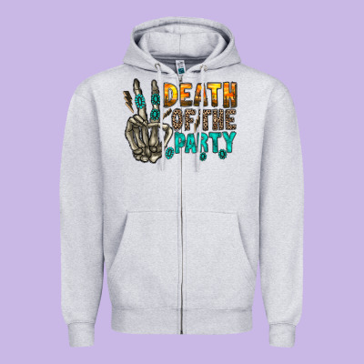 Death Of Party Zipper Hoodie Designed By Racoondesign