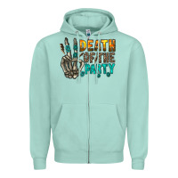 Seafoam death of party Zipper Hoodie - RacoonDesign