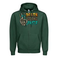 Sports Green death of party Zipper Hoodie - RacoonDesign