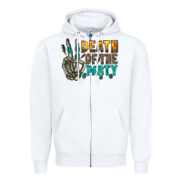 White death of party Zipper Hoodie - RacoonDesign