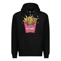 Black fries before guys Premium Hoodie - MaliasSmallBusiness