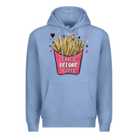 Colony Blue fries before guys Premium Hoodie - MaliasSmallBusiness