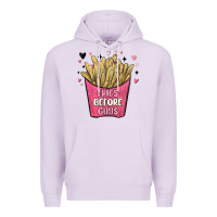 Lilac fries before guys Premium Hoodie - MaliasSmallBusiness