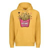 Mustard fries before guys Premium Hoodie - MaliasSmallBusiness