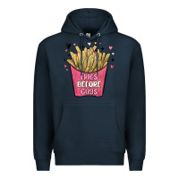 Navy fries before guys Premium Hoodie - MaliasSmallBusiness