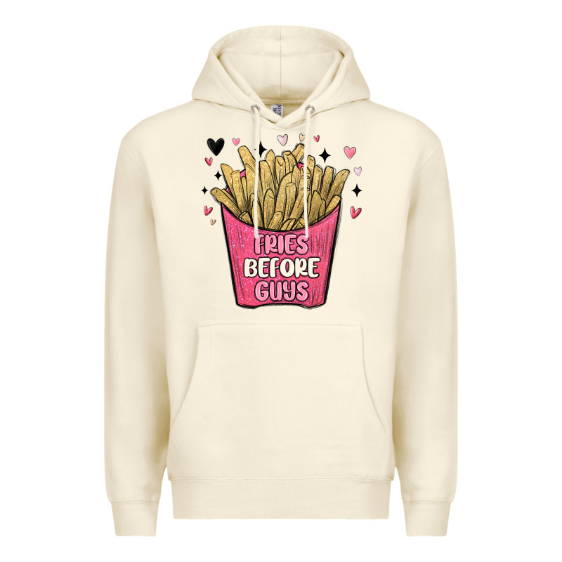 Fries Before Guys Premium Hoodie by MaliasSmallBusiness | Teevron