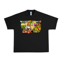 Black lunch lady coffee cups Urban Heavy Tee - Zillion Design Studio