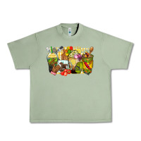 Oil Green lunch lady coffee cups Urban Heavy Tee - Zillion Design Studio
