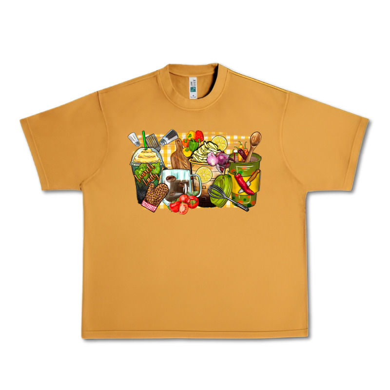 Lunch Lady Coffee Cups Urban Heavy Tee by Zillion Design Studio | Teevron