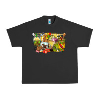 Pigment Black lunch lady coffee cups Urban Heavy Tee - Zillion Design Studio