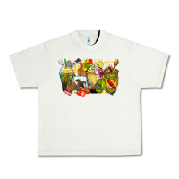 Pistachio lunch lady coffee cups Urban Heavy Tee - Zillion Design Studio