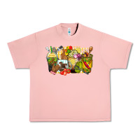 Salmon lunch lady coffee cups Urban Heavy Tee - Zillion Design Studio