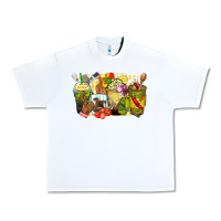 White lunch lady coffee cups Urban Heavy Tee - Zillion Design Studio