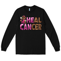 Black Heal Cancer Long Sleeve Tee - texasbilliewilder