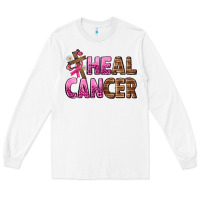 White Heal Cancer Long Sleeve Tee - texasbilliewilder