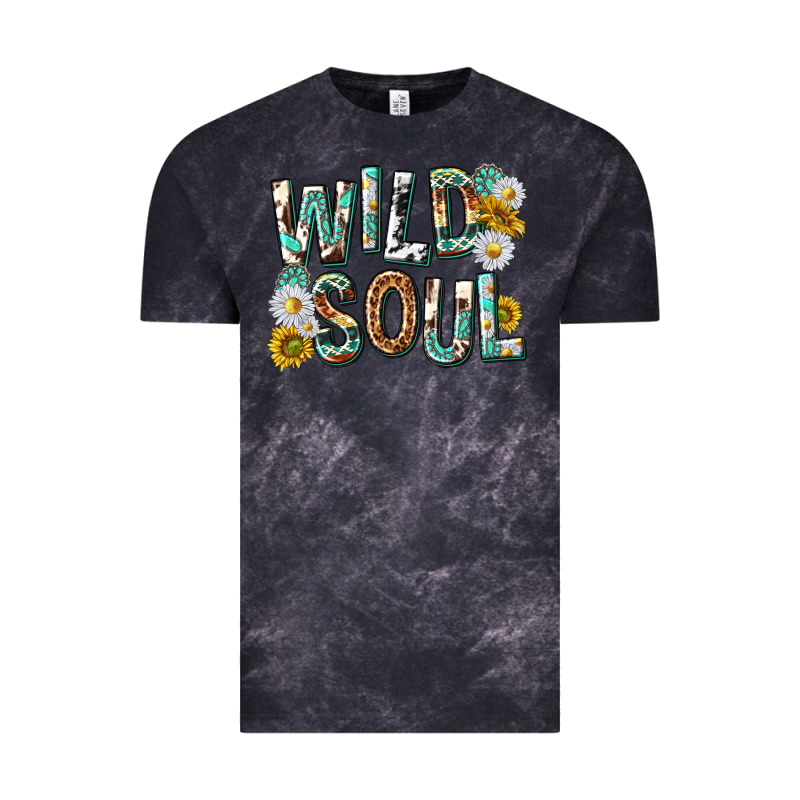 Western Wild Soul With Sunflowers Vintage Tee by texasbilliewilder | Teevron