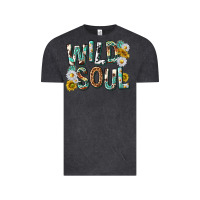 Vintage Black western wild soul with sunflowers Vintage Tee - texasbilliewilder