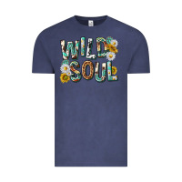 Vintage Denim western wild soul with sunflowers Vintage Tee - texasbilliewilder