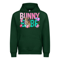 Forest Green Bunny Babe Easter Urban Hoodie - BundleAndBundleShop