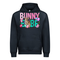 Navy Bunny Babe Easter Urban Hoodie - BundleAndBundleShop