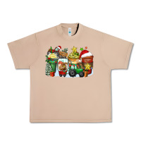 Burro Christmas tractor coffee cups Urban Heavy Tee - Zillion Design Studio