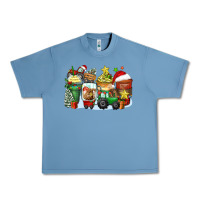 Pebble Blue Christmas tractor coffee cups Urban Heavy Tee - Zillion Design Studio