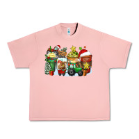 Salmon Christmas tractor coffee cups Urban Heavy Tee - Zillion Design Studio