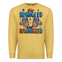 Antique Gold star spangled and hammered skeleton hand Premium Sweatshirt - Jasminsmagicworld