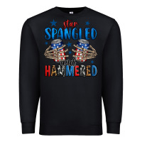 Black star spangled and hammered skeleton hand Premium Sweatshirt - Jasminsmagicworld