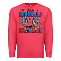 Cardinal star spangled and hammered skeleton hand Premium Sweatshirt - Jasminsmagicworld